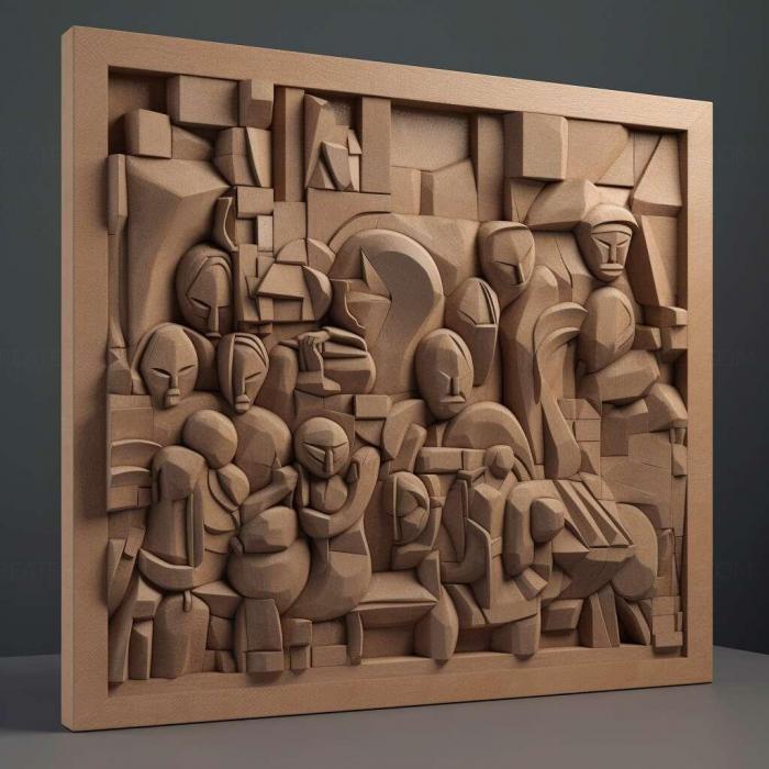 نموذج ثلاثي الأبعاد لآلة CNC 3D Art 